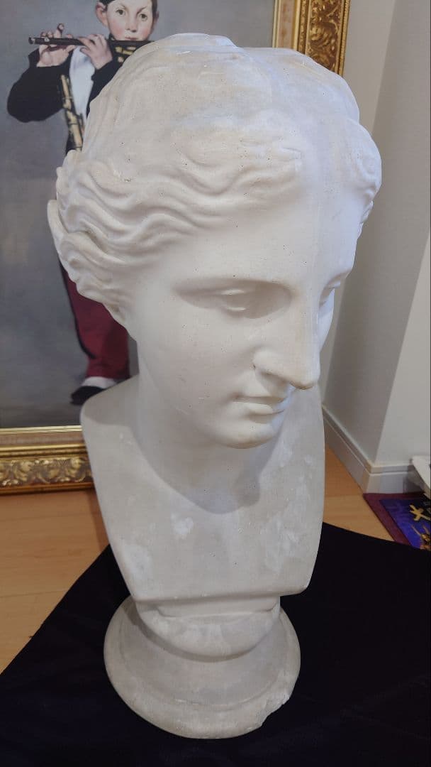 【中古品】石膏像　ミロのビーナス　胸像　訳あり　デッサン　スタジオ　オブジェ