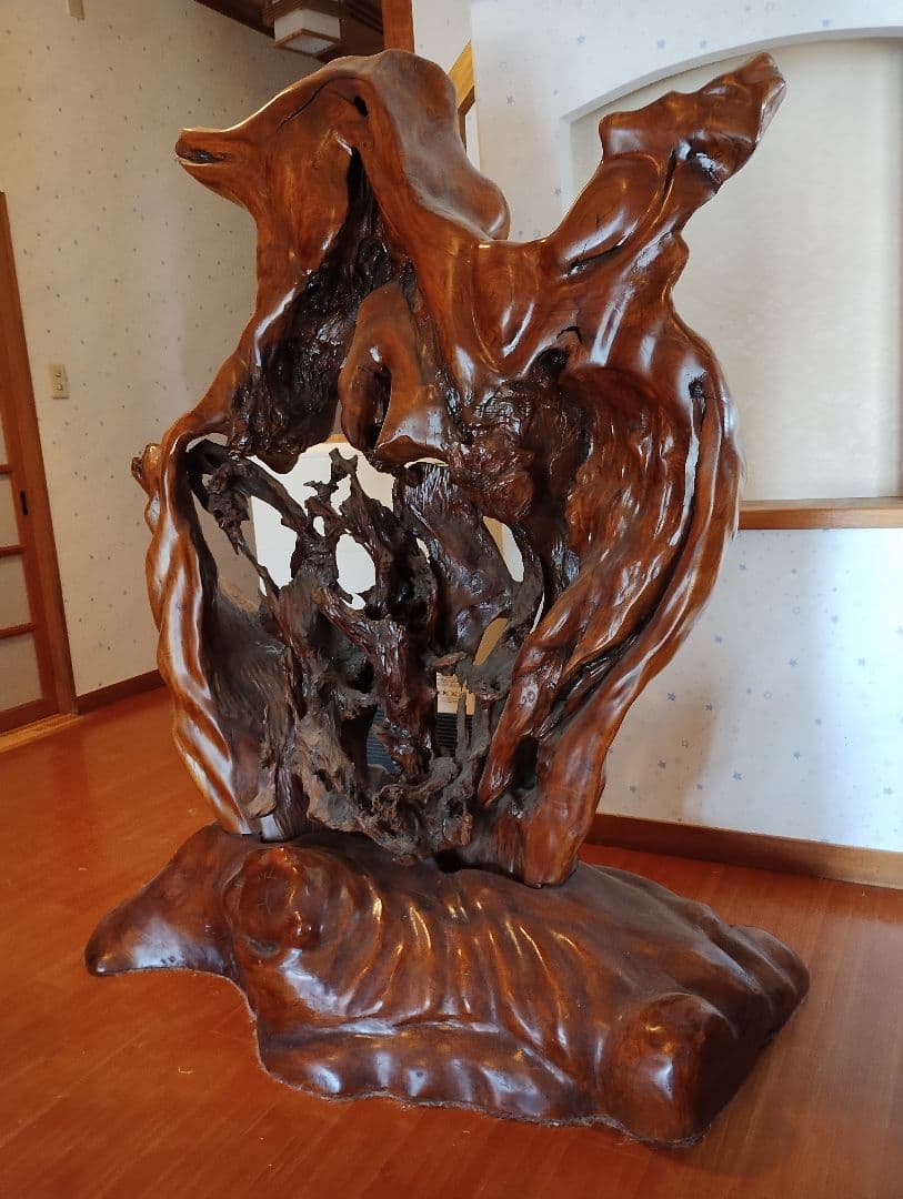 特大　天然木の衝立て