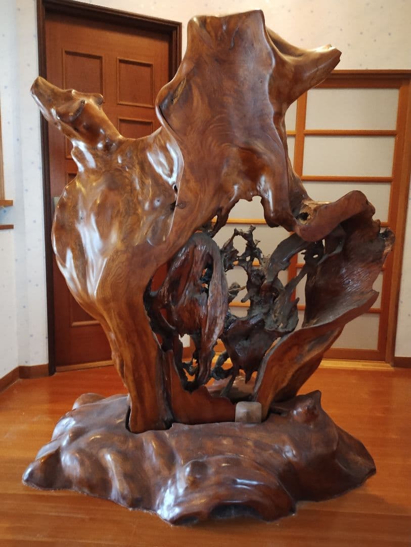 特大　天然木の衝立て