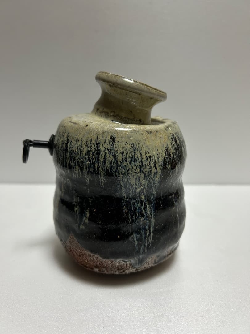 朝鮮唐津 掛花入 (鏡山窯 井上東也)