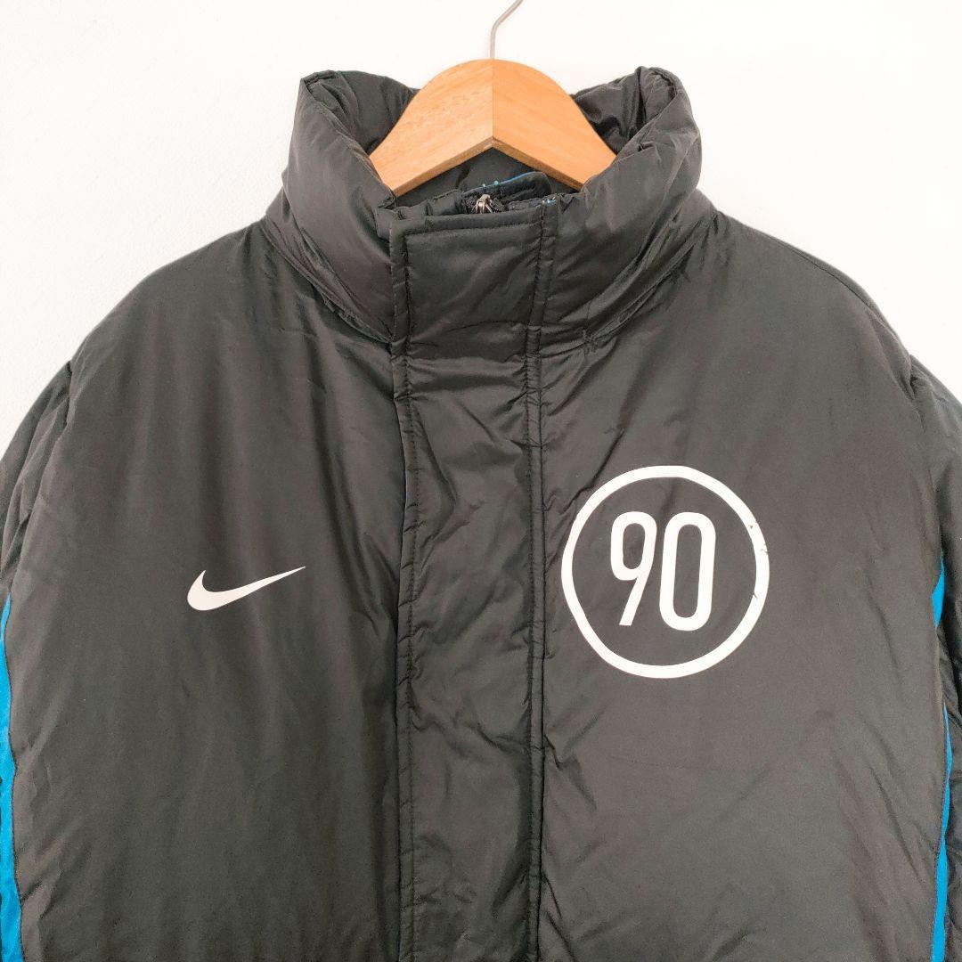 NIKE　ナイキ　ダウンコート　ベンチコート　フード　L　ブラック　0681