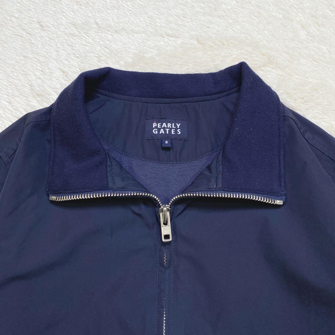 パーリーゲイツ ゴルフ ジャケット ディアプレックス 蓄熱裏地 紺 L相当