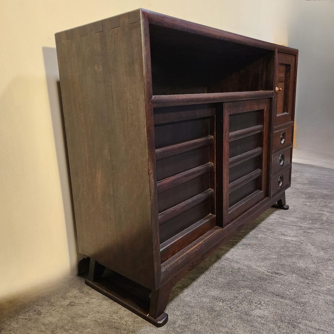 希少!!年代物 松本民芸 サイドボード 飾り棚 キャビネット