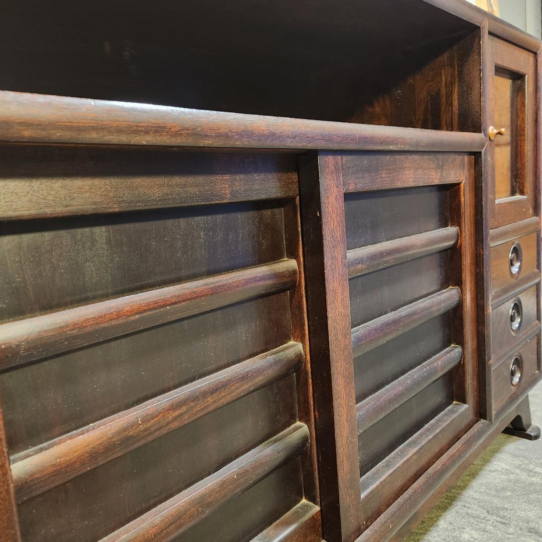 希少!!年代物 松本民芸 サイドボード 飾り棚 キャビネット