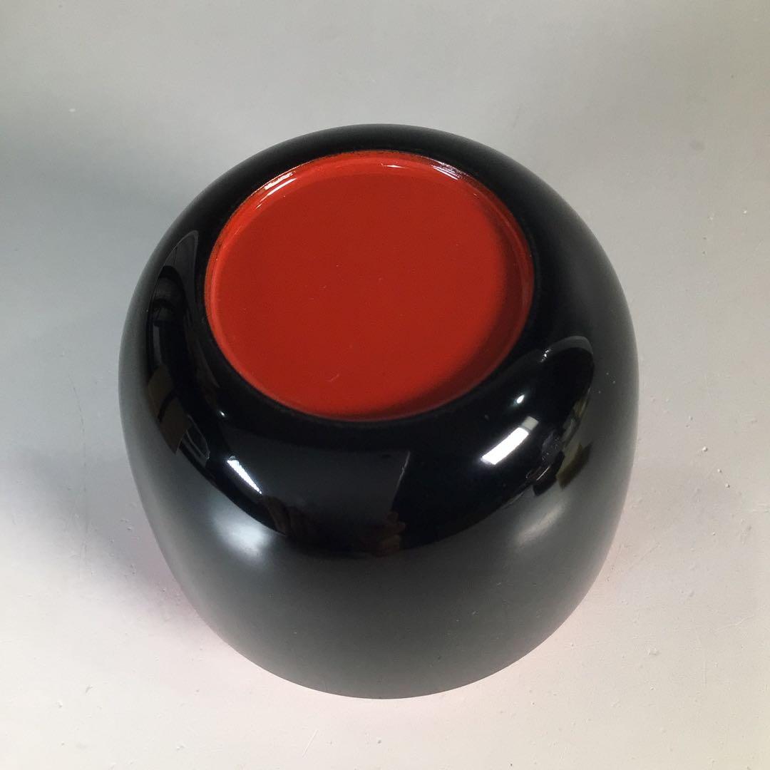 Ｎ９９８　棗　『中出松峰作』『黒漆内朱』『貝合立雛蒔絵』『中棗』　共箱　茶道具