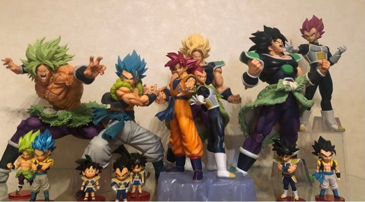 ドラゴンボール　映画ブロリーフィギュアセット　モノクロゴジータセット