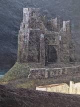 【真作】絵画　木澤定一　油彩30号　海底の城塞　静寂に佇む記憶　箱・黄袋入　X2