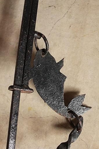 u*d様 古い鉄製の自在鉤　最長210㎝　吊り下げ　フック　囲炉裏