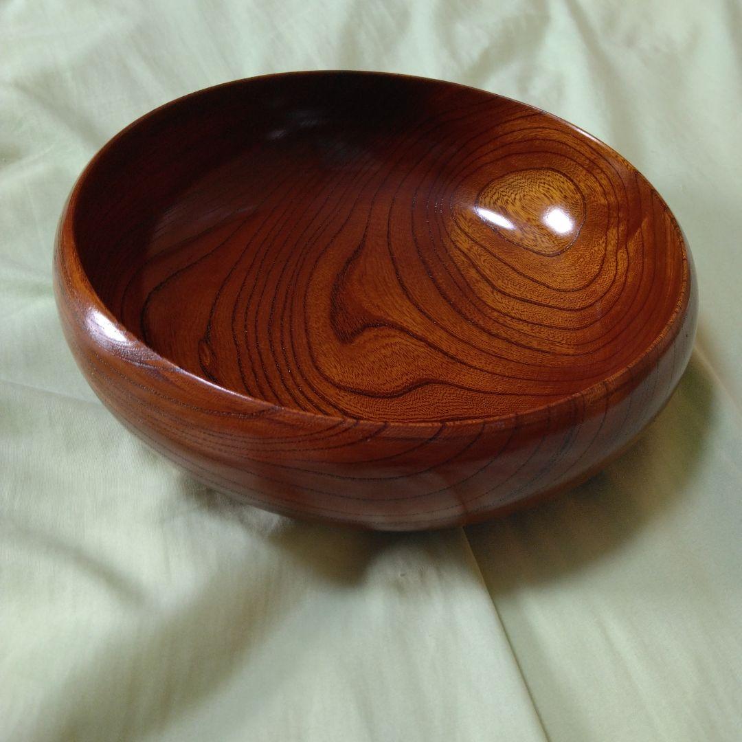 大×1小×5セット小田原漆器　欅（けやき）くりぬき　ボウル型