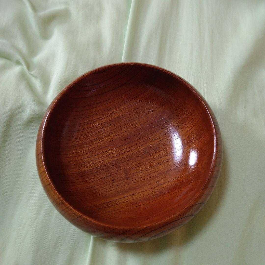 大×1小×5セット小田原漆器　欅（けやき）くりぬき　ボウル型