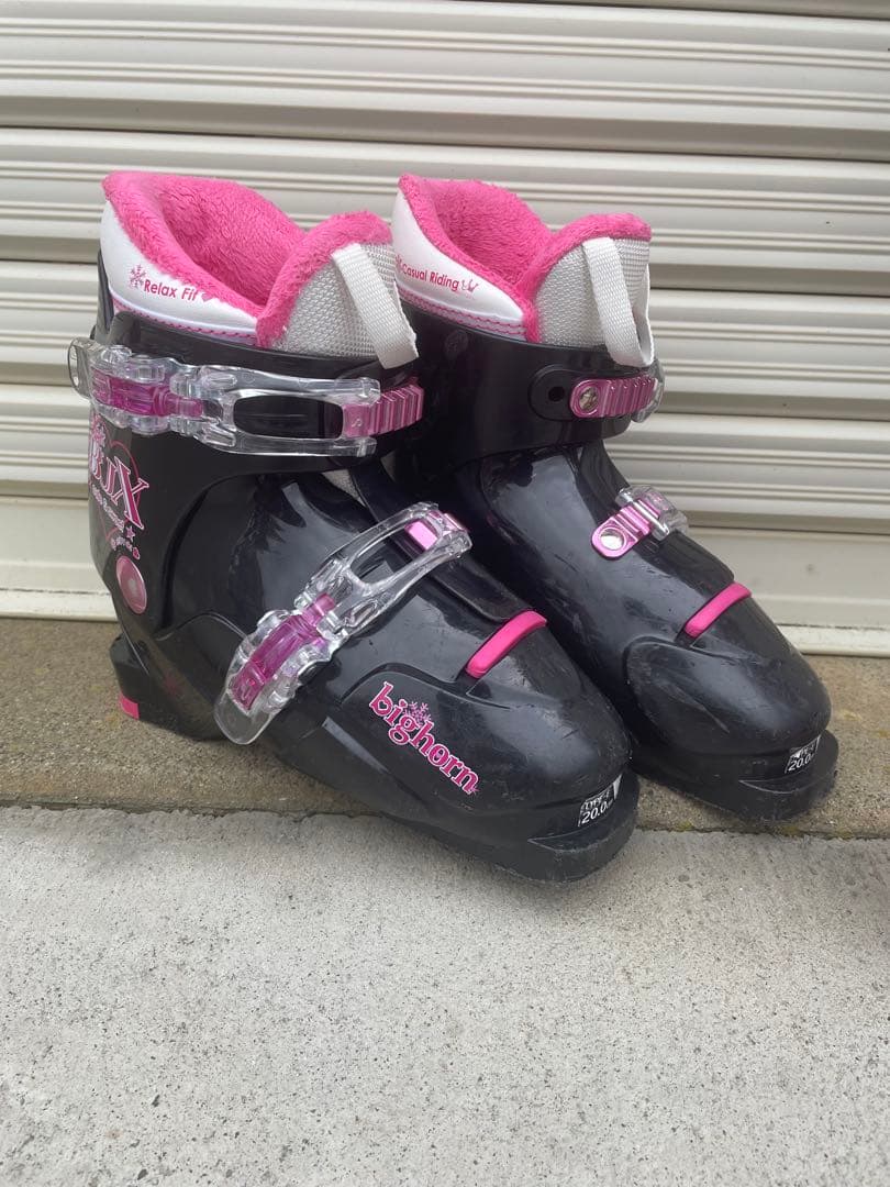 スキーセット flame 110 ピンク/ブラック