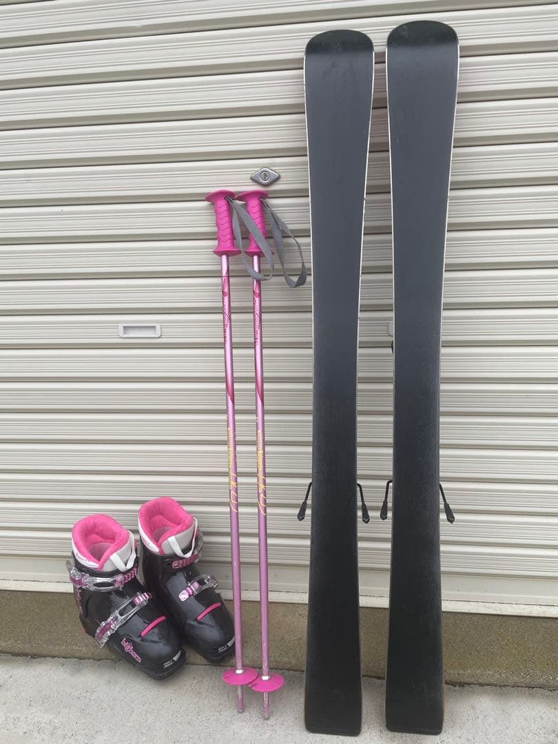 スキーセット flame 110 ピンク/ブラック