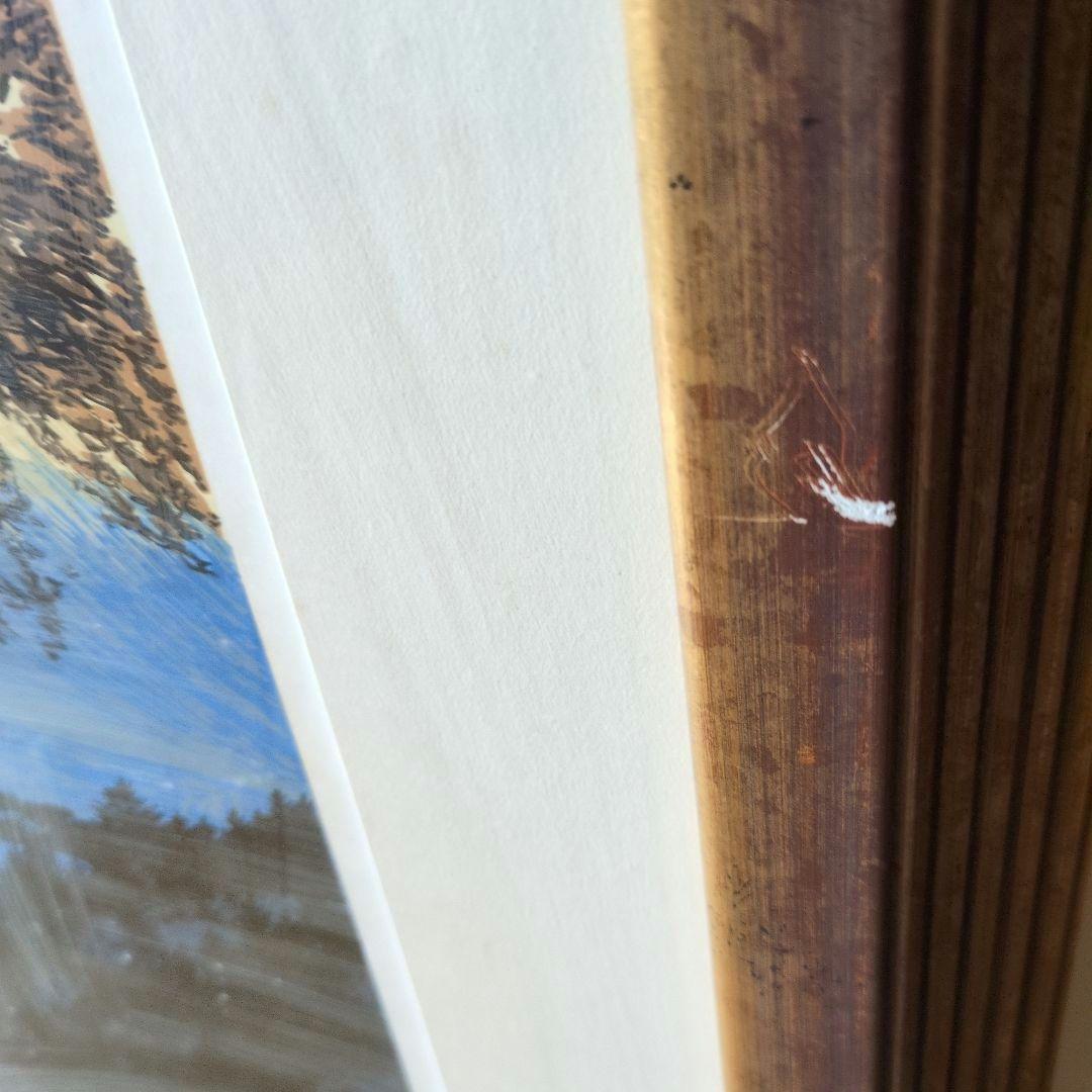 夜明けのマッターホルン　小暮真望　シルクスクリーン