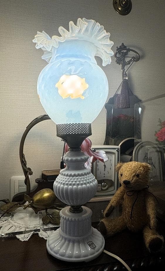 ⑧　希少　ムラーノガラス　ランプシェード　美しい繊細な光