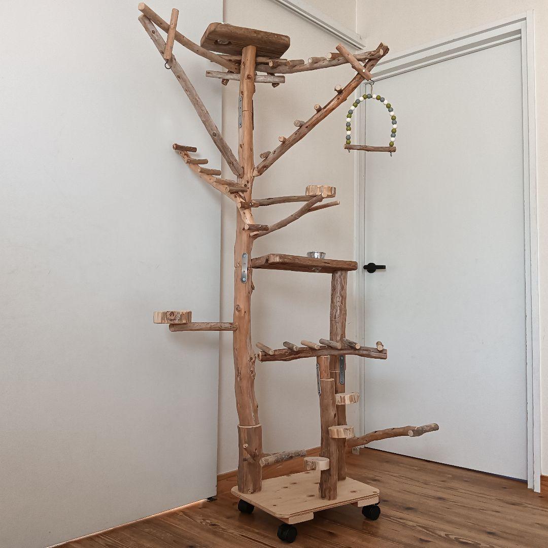 鳥羽 バードアスレチックジム大型 天然木 自然木 流木 インコ おもちゃ