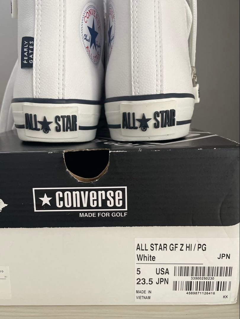 新品未使用パーリーゲイツ×コンバース　23、5cm ゴルフシューズ
