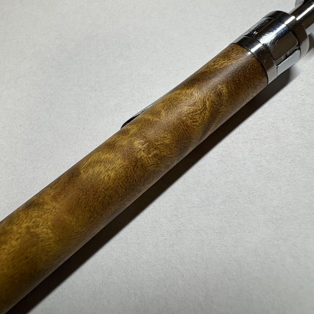 工房楔 マーブルウッド シャープペンシル 固定式口金付