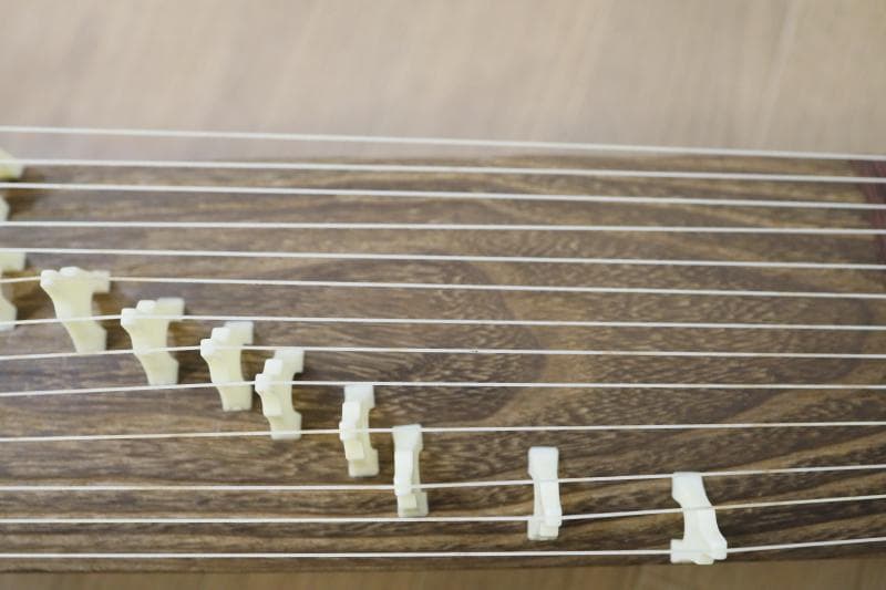 綺麗◆文化琴　短琴　13弦　和楽器　十三弦　◆全長60㎝◆誰でも弾ける!