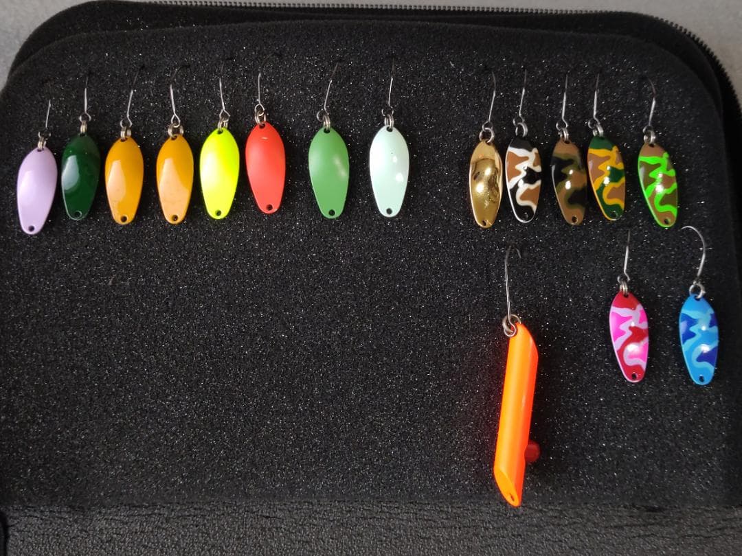 シマノ＆ウォーターランド スプーン　64個セット　ワレット付　エリアトラウト