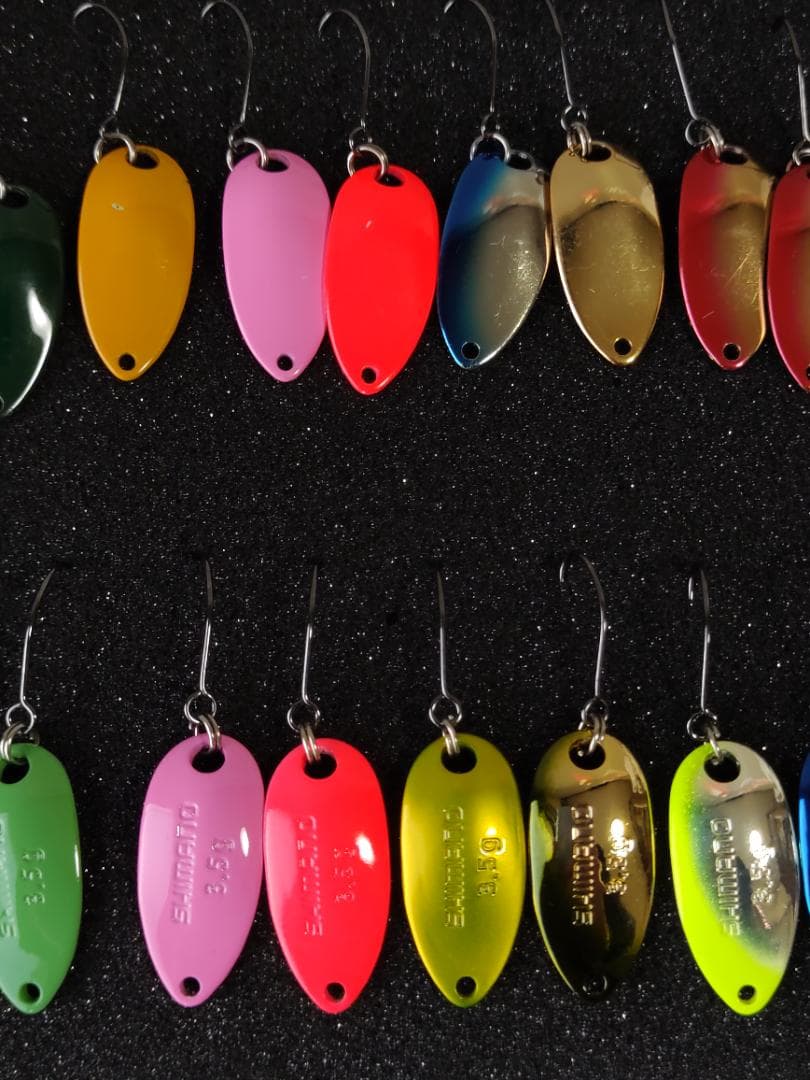 シマノ＆ウォーターランド スプーン　64個セット　ワレット付　エリアトラウト