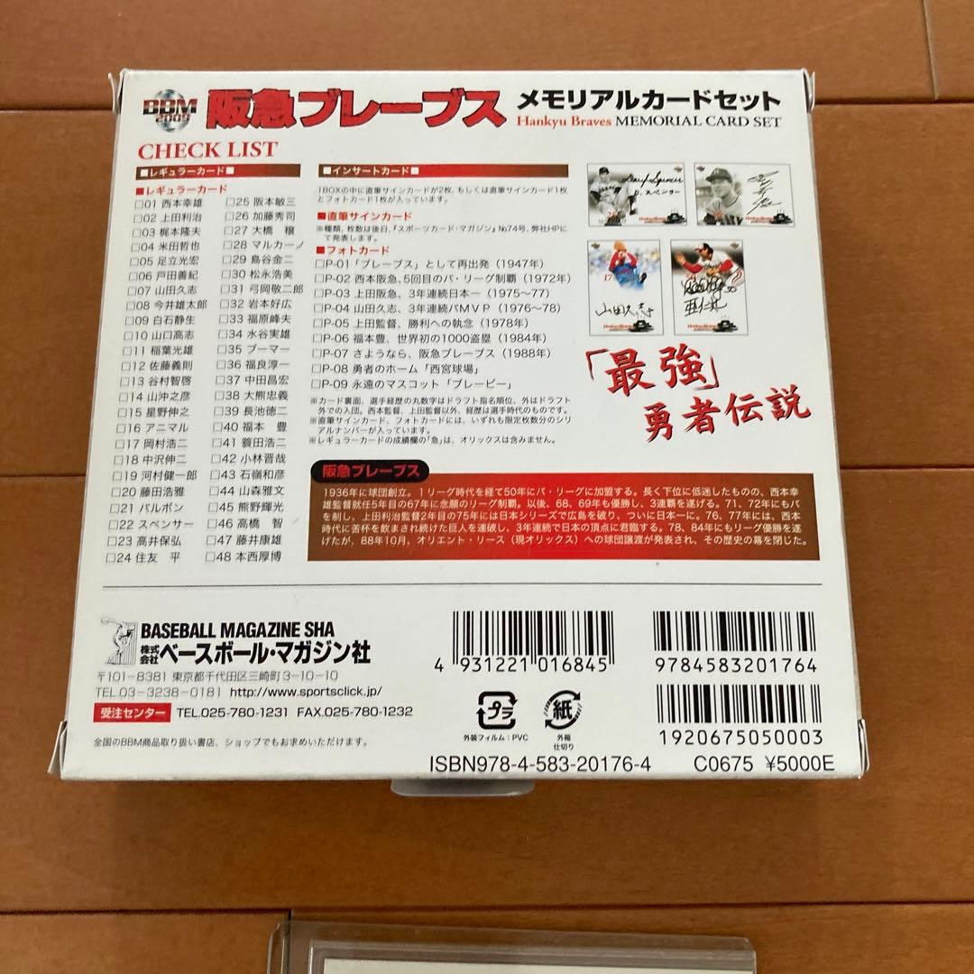 阪急ブレーブス　メモリアルカードセット