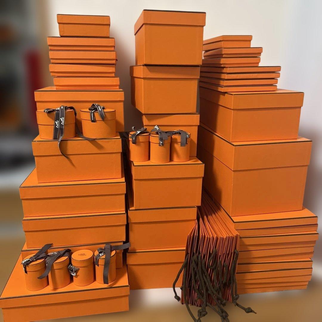 エルメス　空箱など　合計58点　オレンジボックス　スカーフ　チャーム