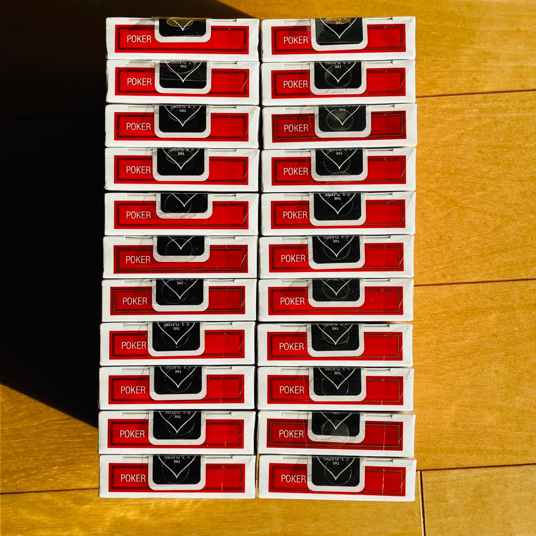 ⭐️新品⭐️ トランプ22個　ポーカーサイズ　赤　バイスクル