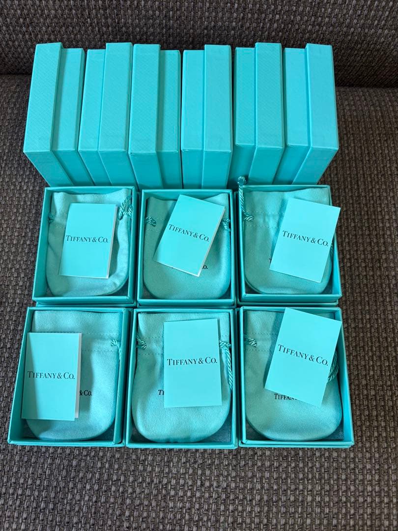 現行品　極美品Tiffanyティファニー空箱　巾着　取扱説明書12セット