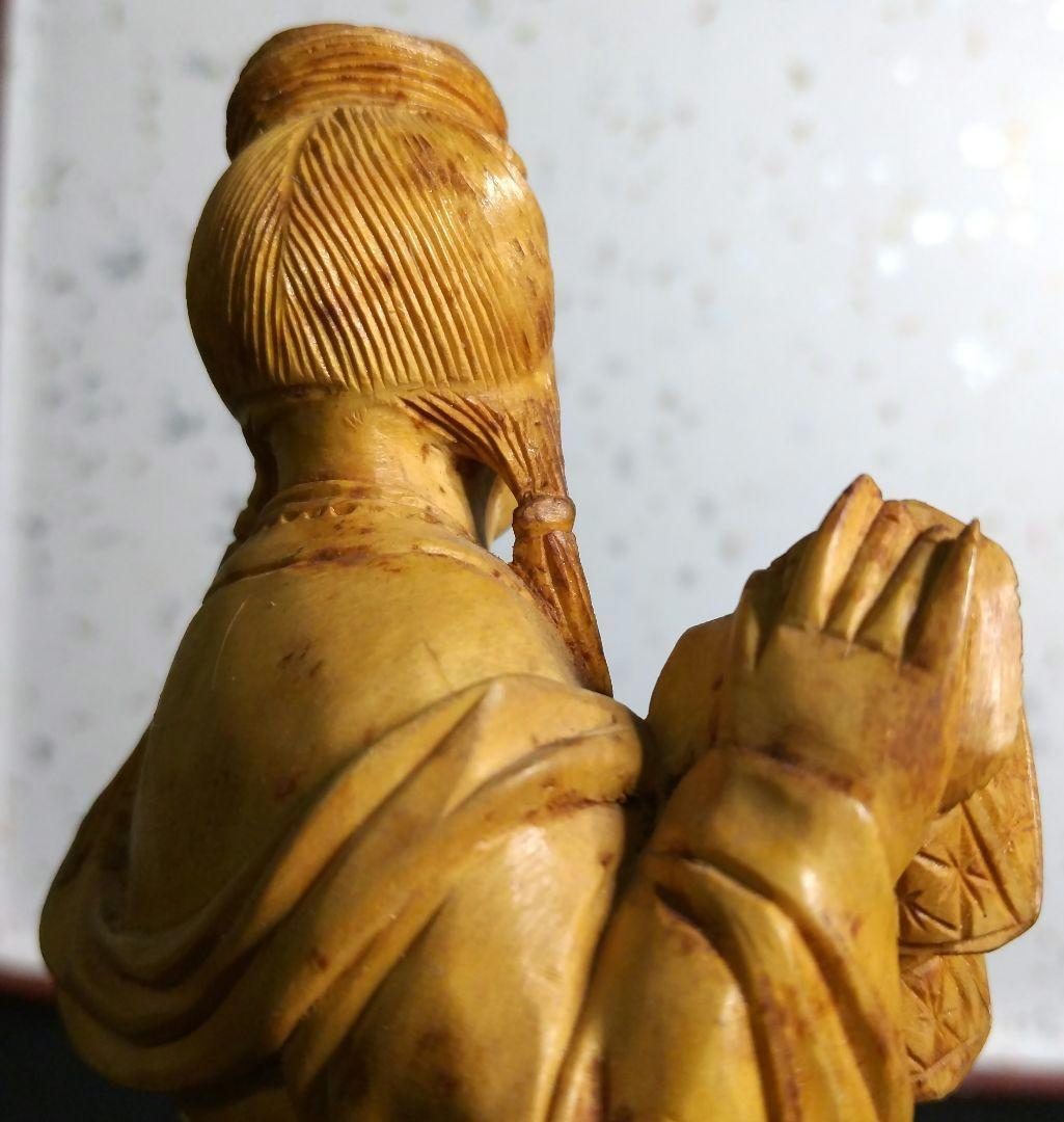 ☆★☆【期間限定特価！古美術 木彫り天女】