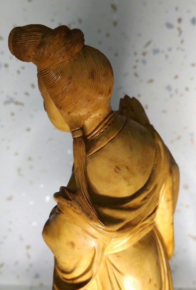 ☆★☆【期間限定特価！古美術 木彫り天女】