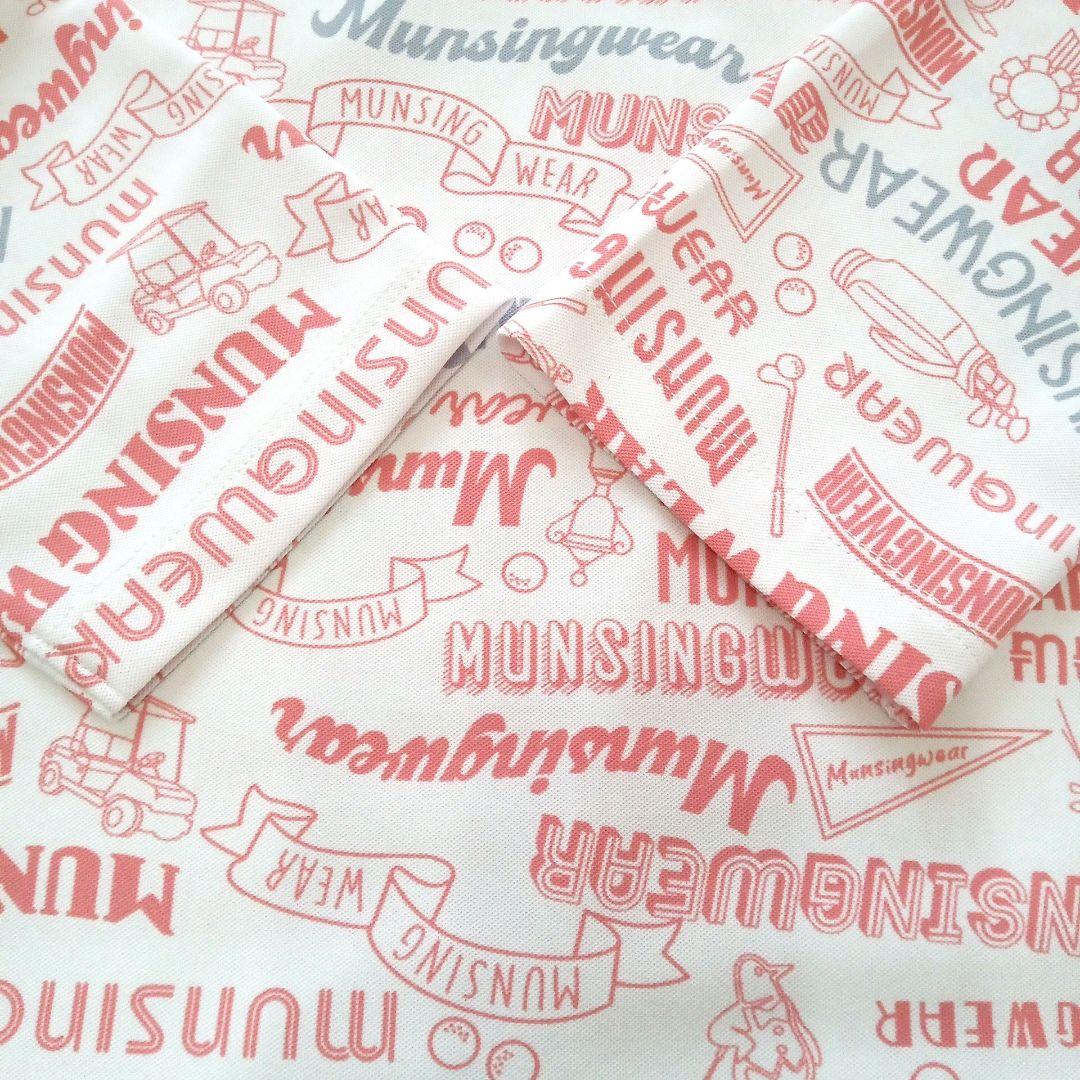 Munsingwear ロゴ 総柄 プリント 長袖 ジップアップ 3L