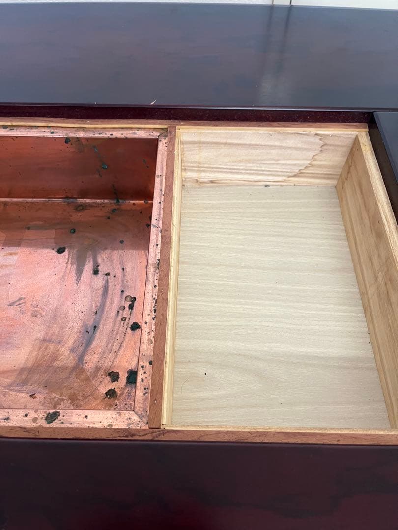 【昭和レトロ】囲炉裏テーブル　座卓　火鉢　関西火鉢　アンティーク　古民家　高級