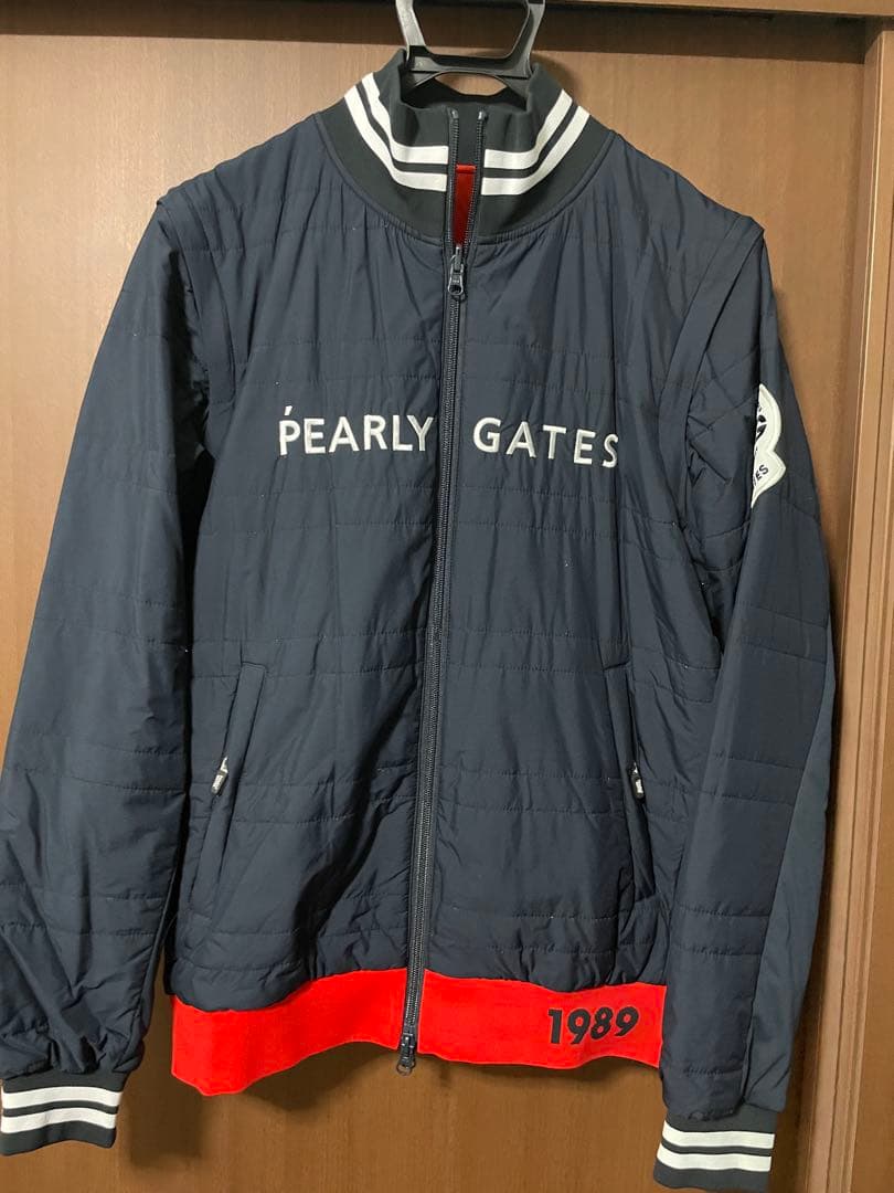 週末限定価格　PEARLY GATES ネイビー ジャケット リバーシブル　赤