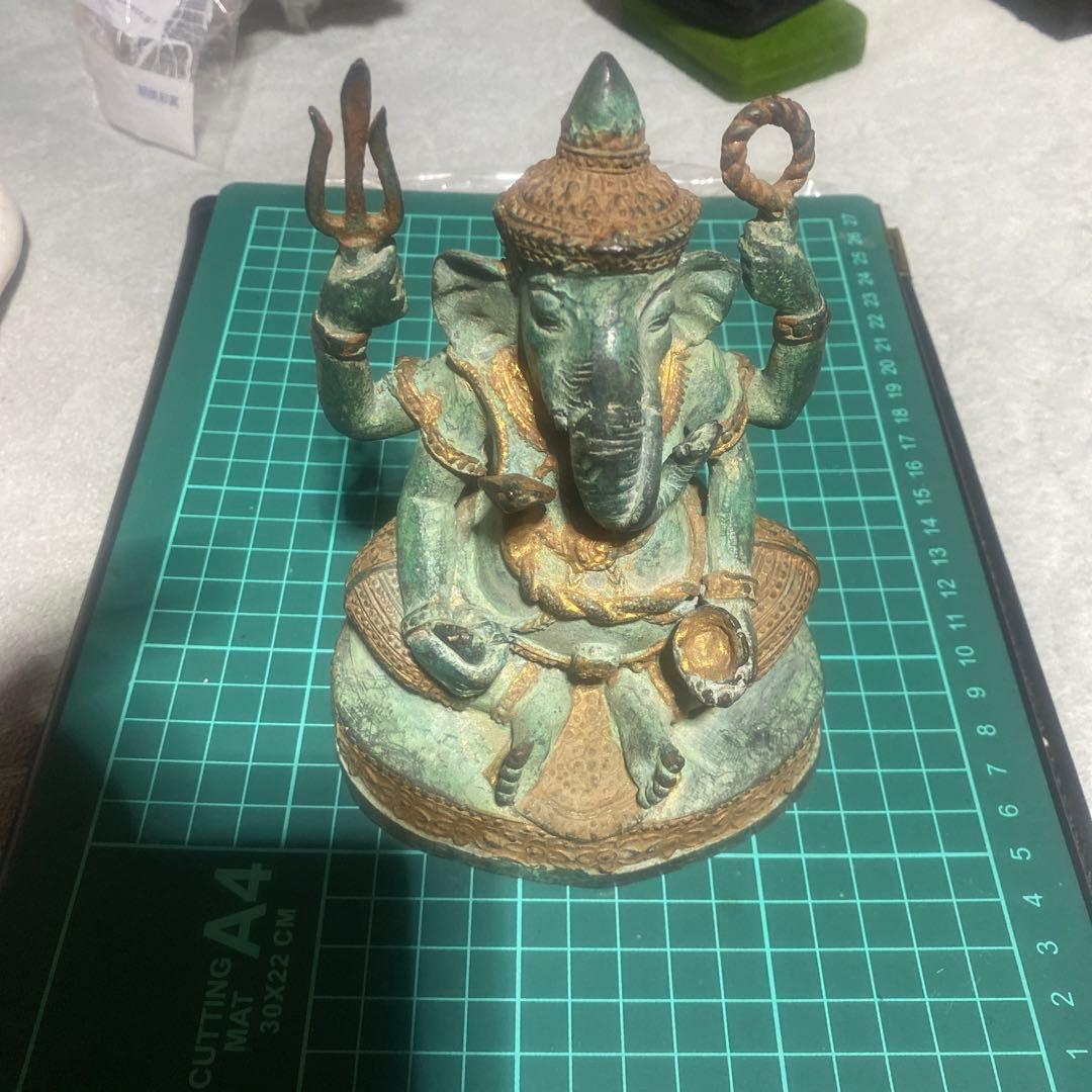 ガネーシャ像 銅像 置物 ヒンドゥー教　神仏様