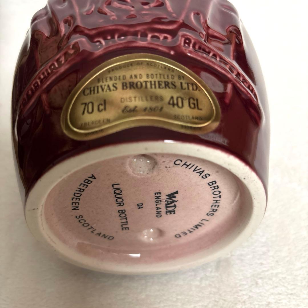 シーバス　ロイヤルサルート21年　陶器ボトル赤 巾着・箱付【古酒】