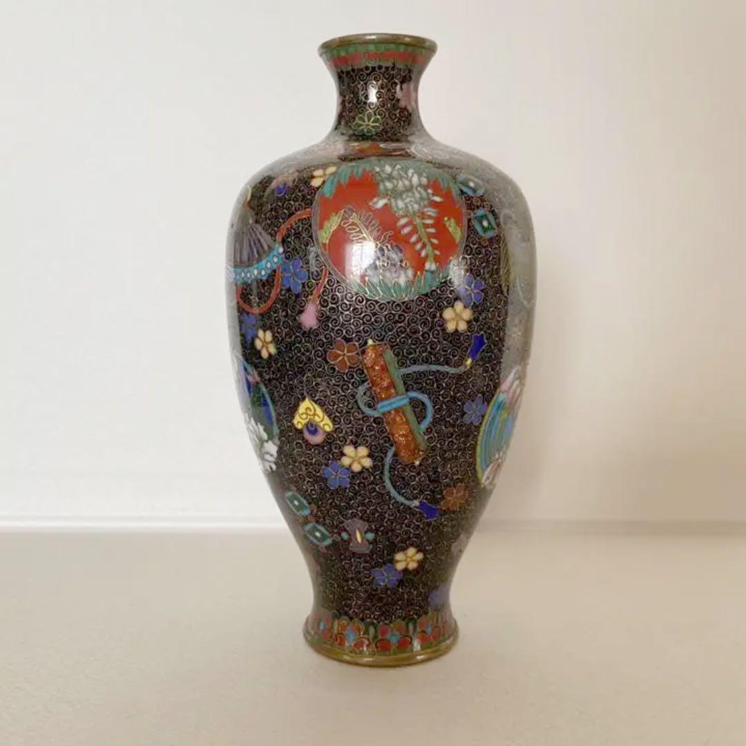 明治七宝　精巧な作り　里帰りの品　丸紋と神の道具