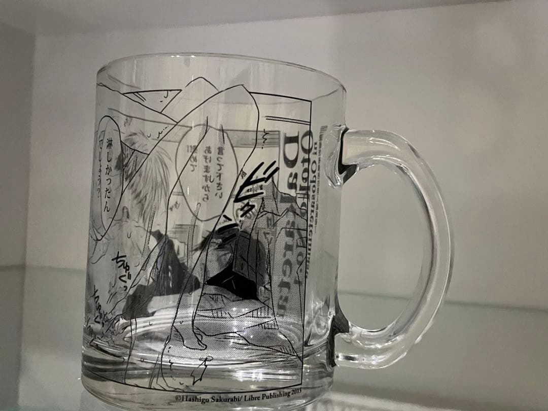 【1点限り】抱かれたい男1位に脅されています。　台湾　桜日梯子サイン会　グラス