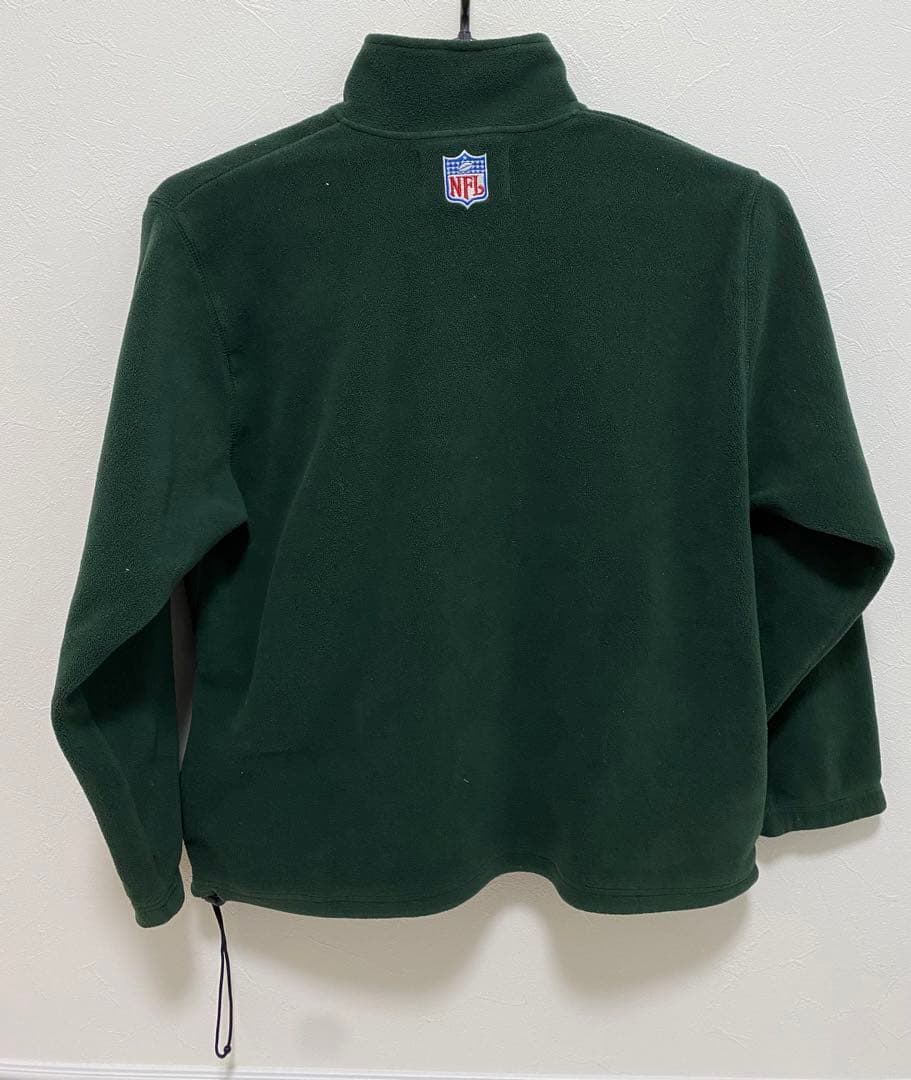 チャンピオン　90s　グリーンベイパッカーズ　フリース　ハーフジップ　デカロゴ