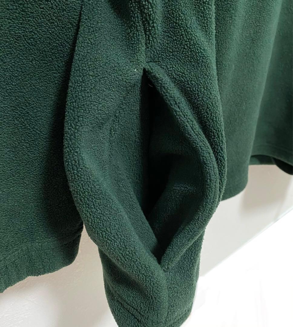 チャンピオン　90s　グリーンベイパッカーズ　フリース　ハーフジップ　デカロゴ