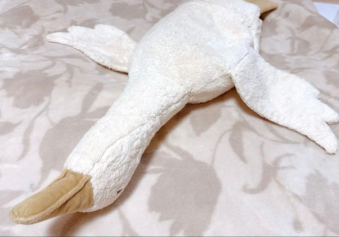 ぽん【美品】ナチュラル可愛い♪ゼンガーナチュウェルトのガチョウぬいぐるみL