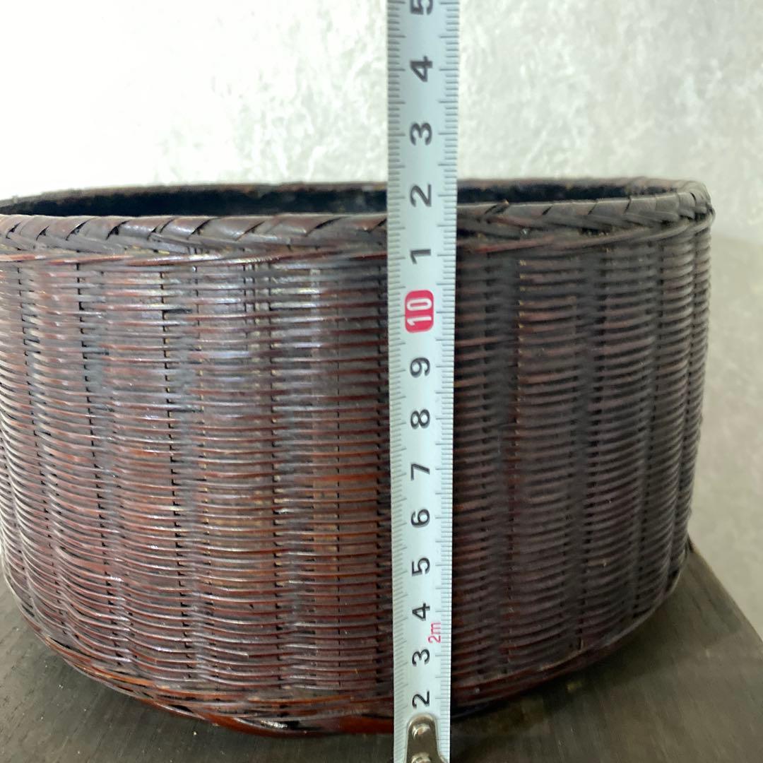 時代　炭斗　煎茶　竹細工　籠