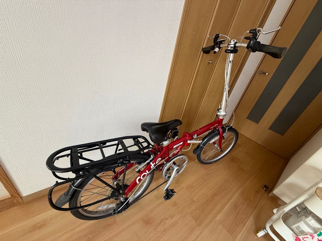 赤ちゃんさん専用　折りたたみ自転車 ROUTE ルビーレッド
