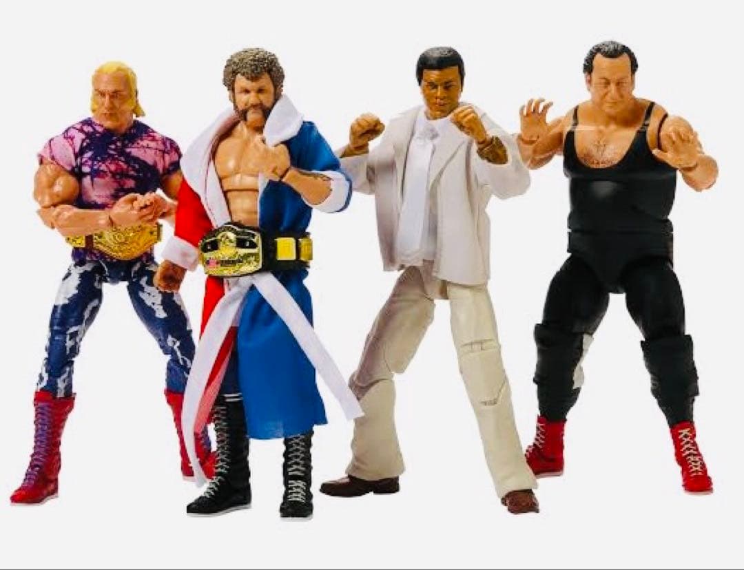 【アメリカ直輸入激レア新品】 Mattel社WWE 4体セット限定品