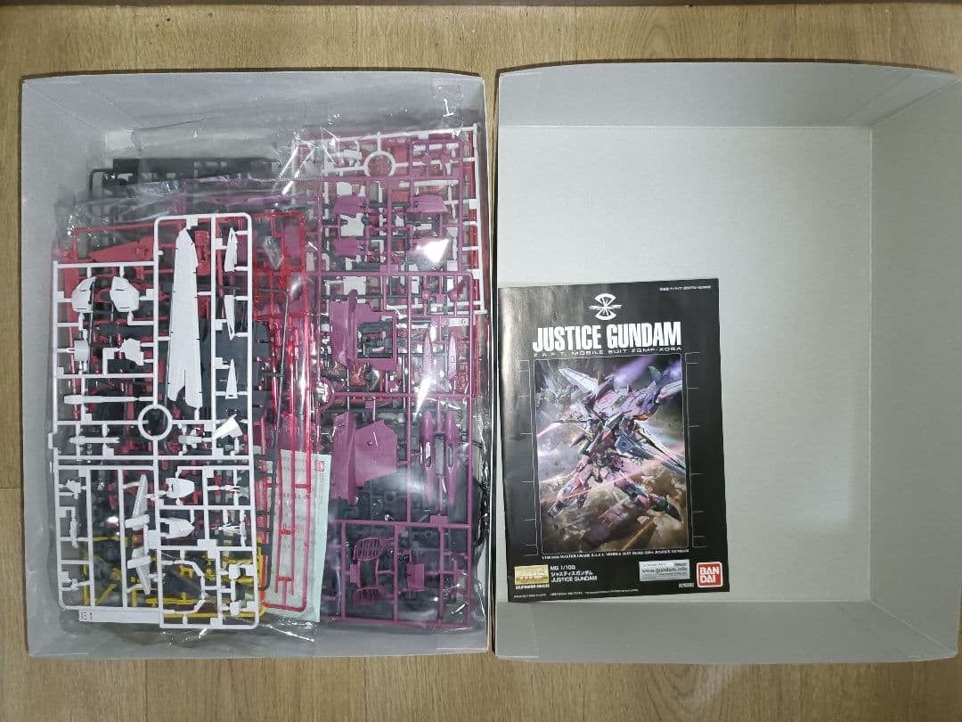 MG 1/100 ジャスティスガンダム ガンダムSEED ガンプラ