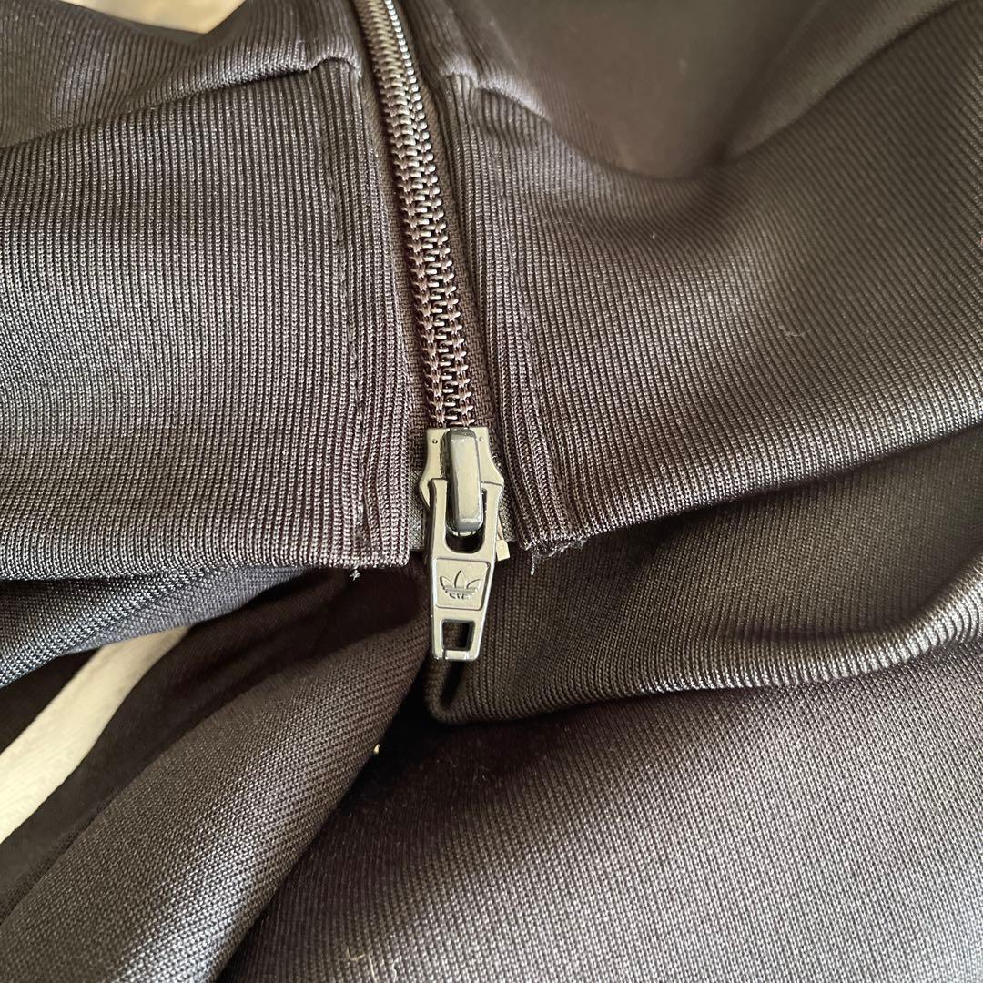 adidas トレフォイルロゴ　トリコロールジャケット Mサイズ 黒