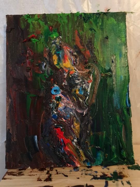 shame  恥（油彩画）