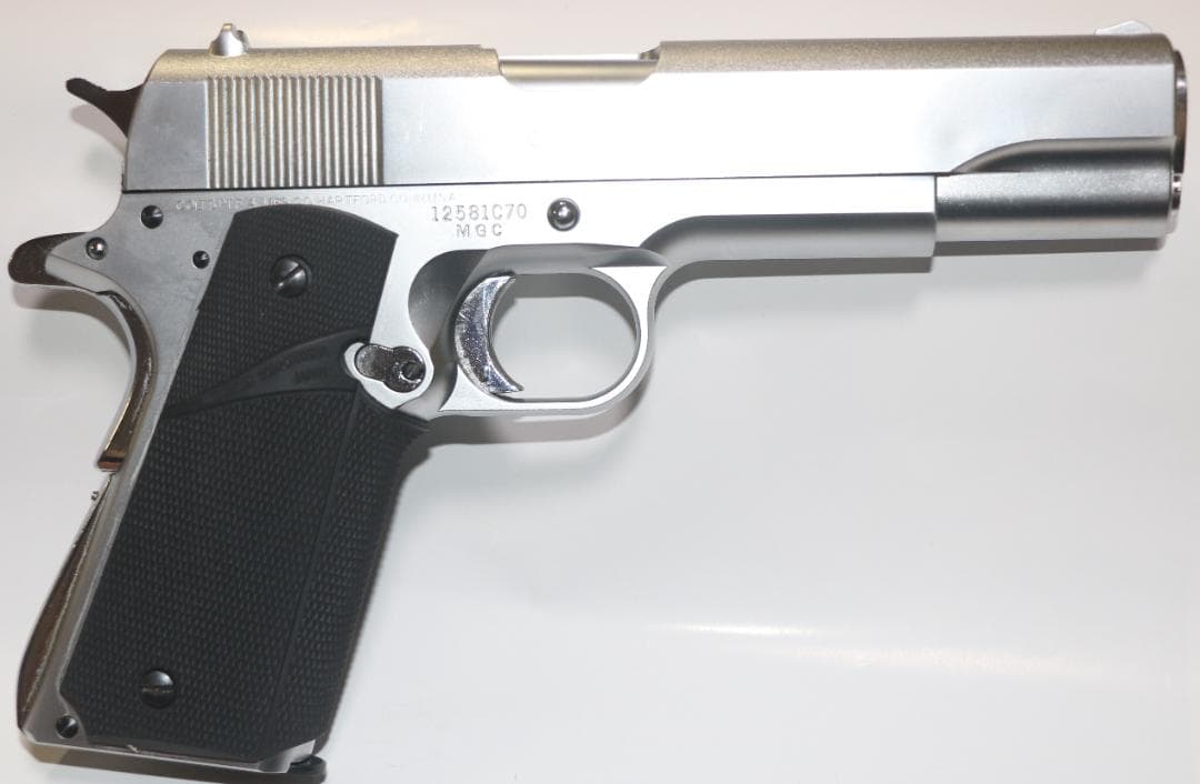 MGCAＢＳ樹脂製モデルガン コルトＧＭ　ＭＫⅣステンレスシルバーSPG合法品