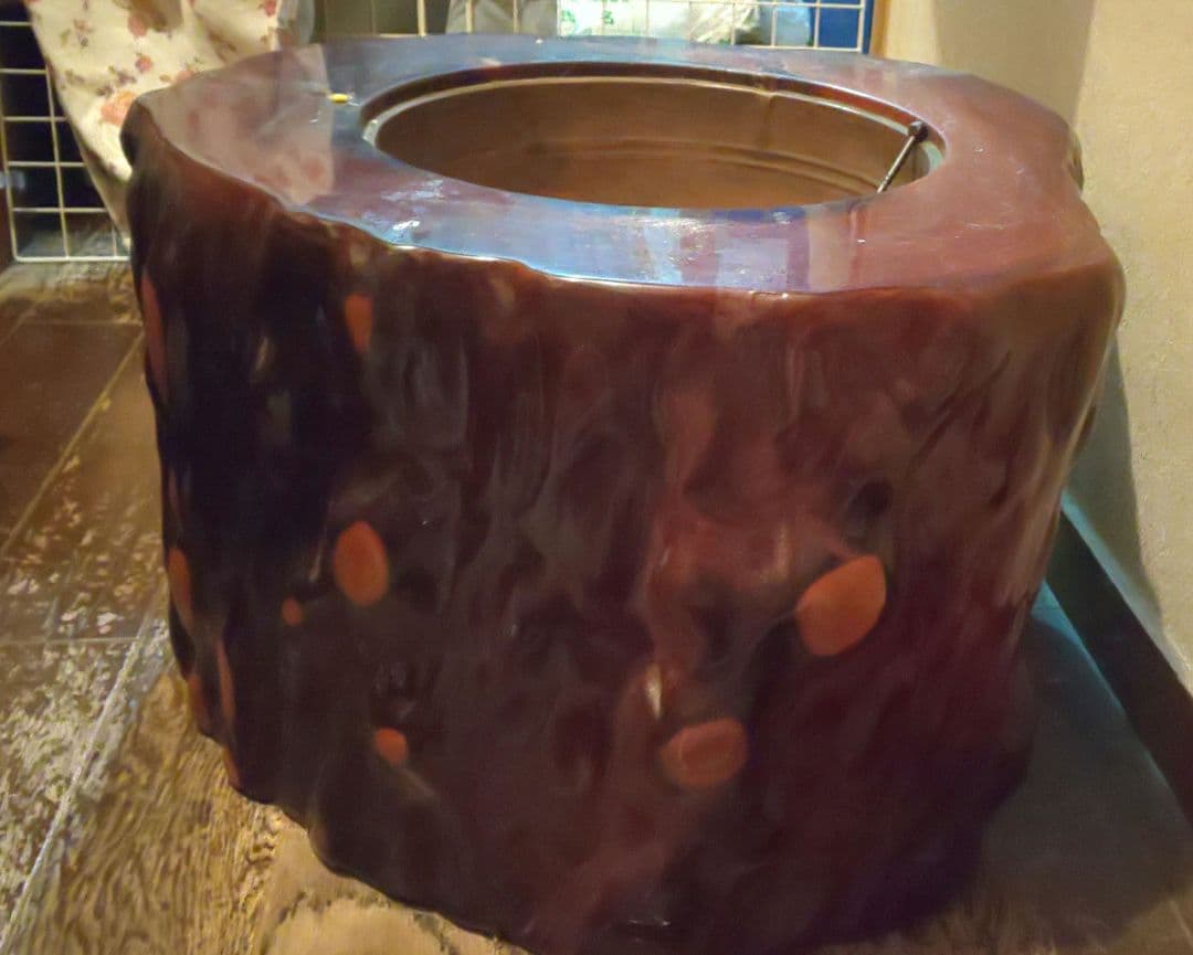 状態良！火鉢 天然木 切り株 古民家 くりぬき火鉢 たのメル便