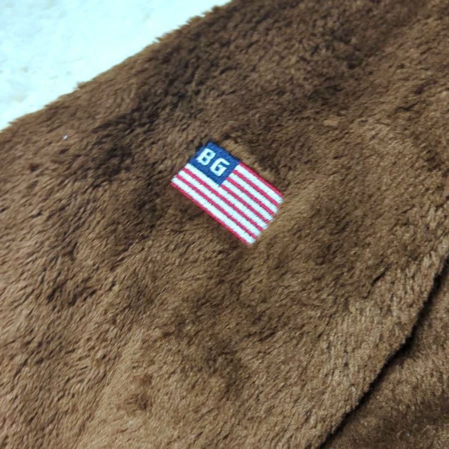 ブリーフィング　フリース　プルオーバー　フーディー　ブラウン M