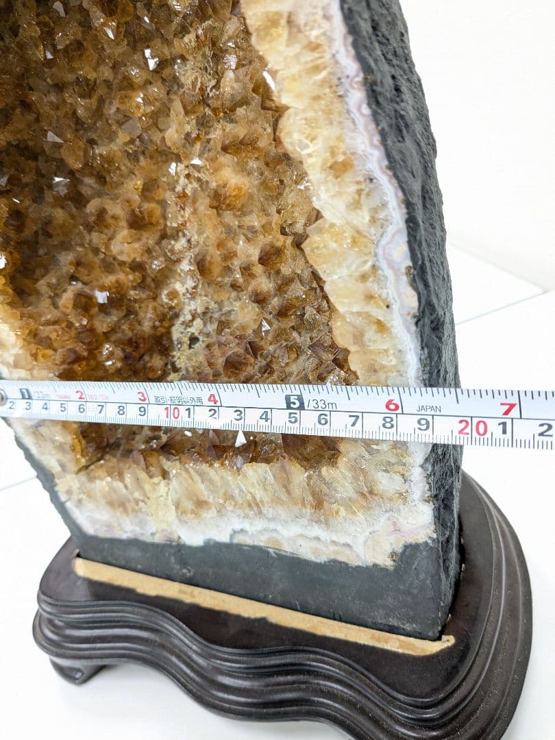 値下　シトリンドーム　高さ35cm